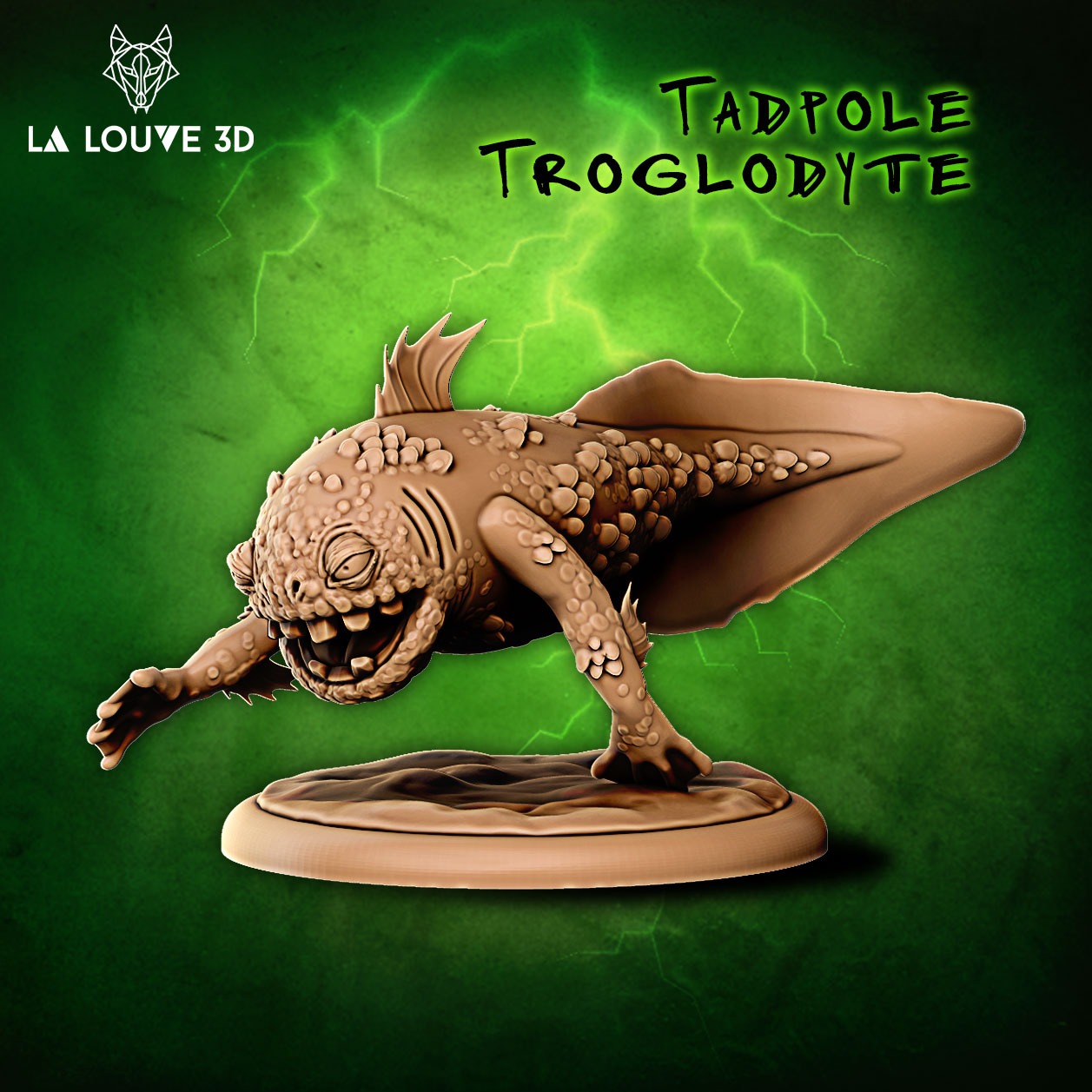 La Louve - Dangerous Monsters #2 - Troglodyte Tadpole - DnD/TTRPG Figure/Miniature