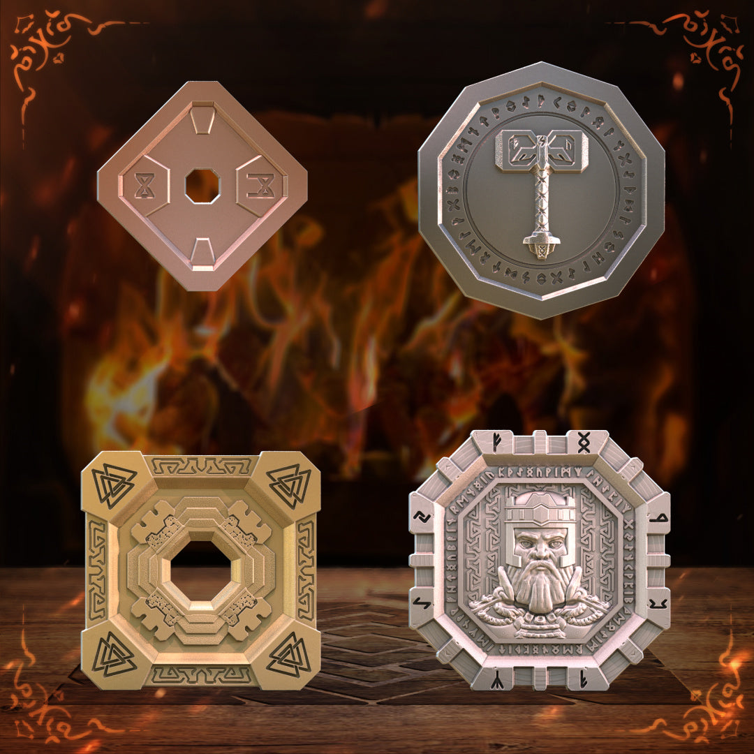 Unchained Games - Dwarf Coins x5 - DnD/TTRPG/Roleplaying/Wargames