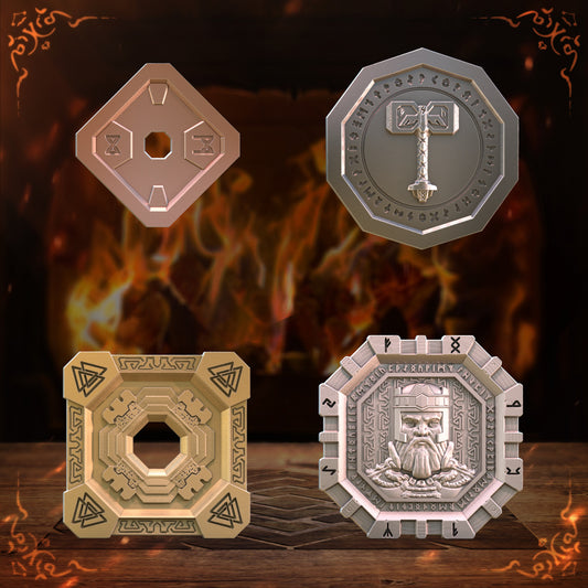 Unchained Games - Dwarf Coins x10 - DnD/TTRPG/Roleplaying/Wargames