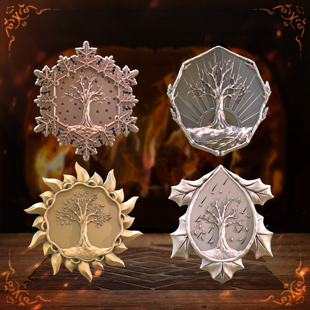 Unchained Games - Four Season Coins x10 - DnD/TTRPG/Roleplaying/Wargames