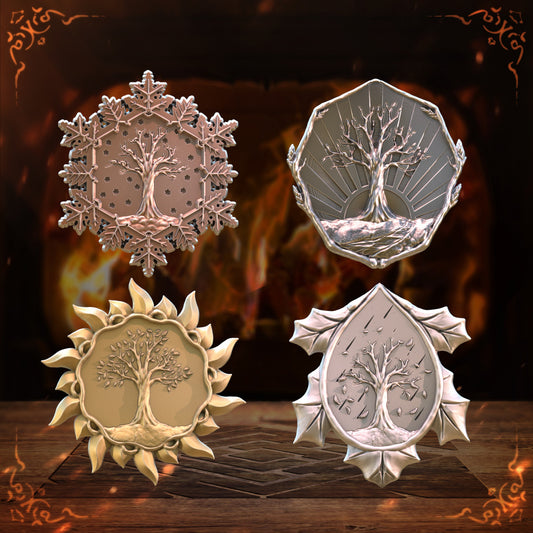 Unchained Games - Four Season Coins x10 - DnD/TTRPG/Roleplaying/Wargames