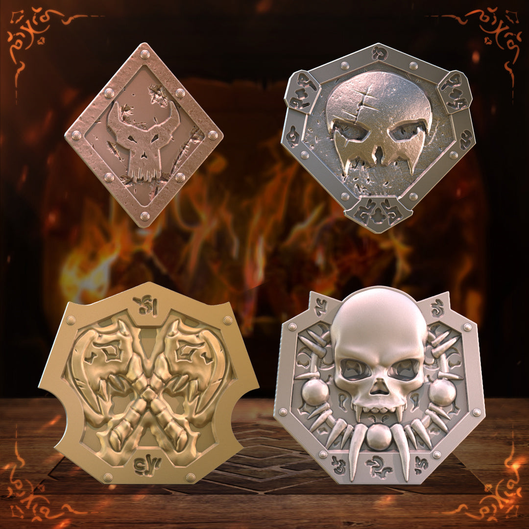Unchained Games - Orc Coins x5 - DnD/TTRPG/Roleplaying/Wargames