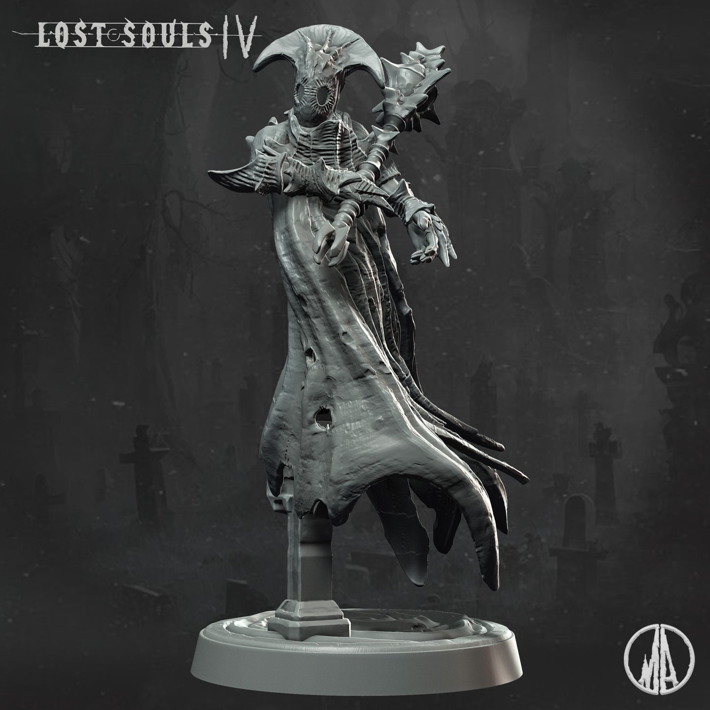 Monolith Arts - Lost Souls IV - Restless Ghost #4 - DnD/TTRPG Figure/Miniature