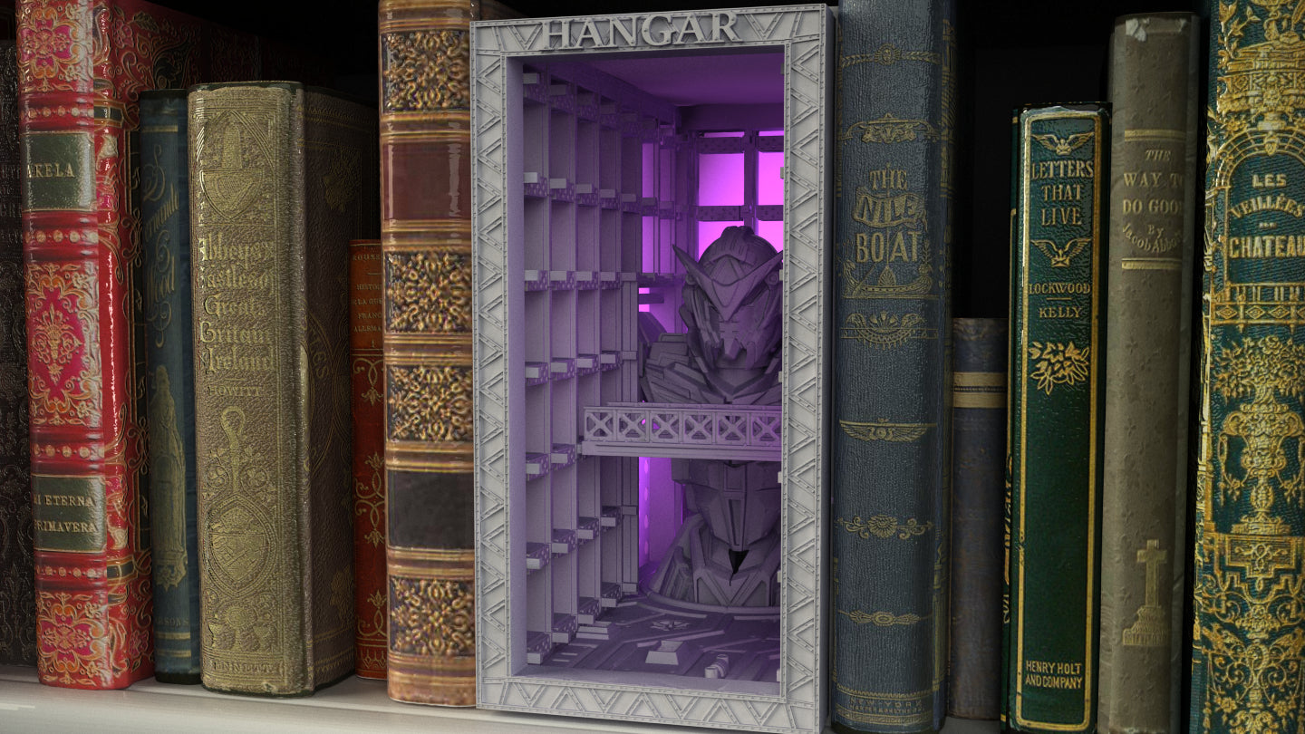 Crosslances - Book Nook/Shelf Insert - Gundam Hanger