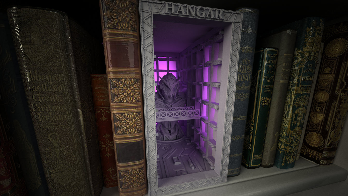 Crosslances - Book Nook/Shelf Insert - Gundam Hanger
