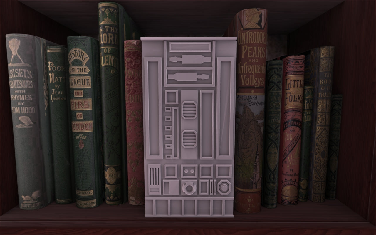 Crosslances - Book Nook/Shelf Insert - Robot