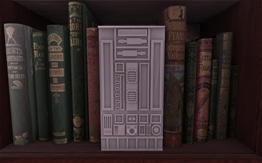 Crosslances - Book Nook/Shelf Insert - Robot