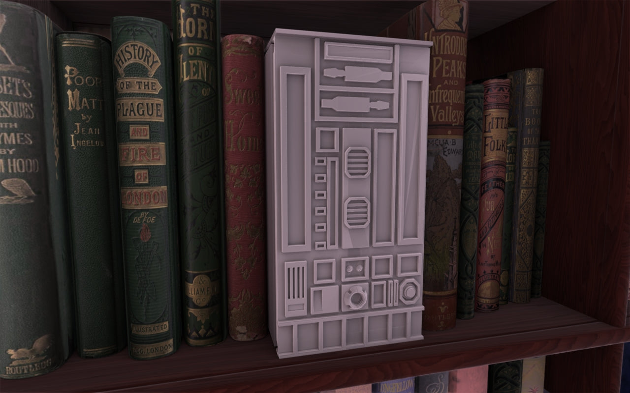 Crosslances - Book Nook/Shelf Insert - Robot