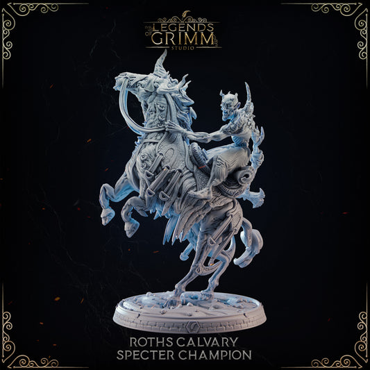 Grimm Legends - Spectral Lair - Undead Rider 2 - DnD/TTRPG Figure/Miniature