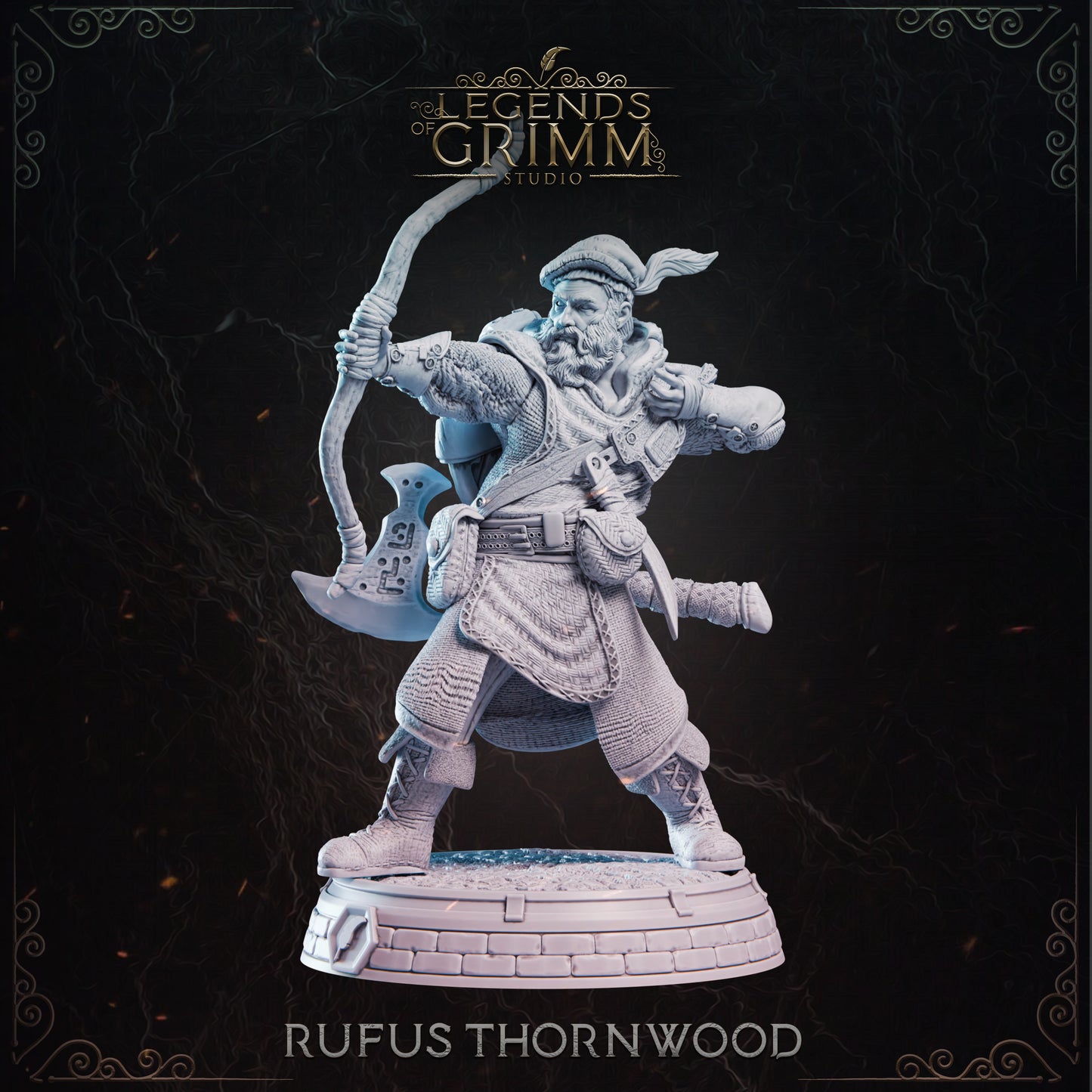 Grimm Legends - Heros - Rufus Thornwood - DnD/TTRPG Figure/Miniature