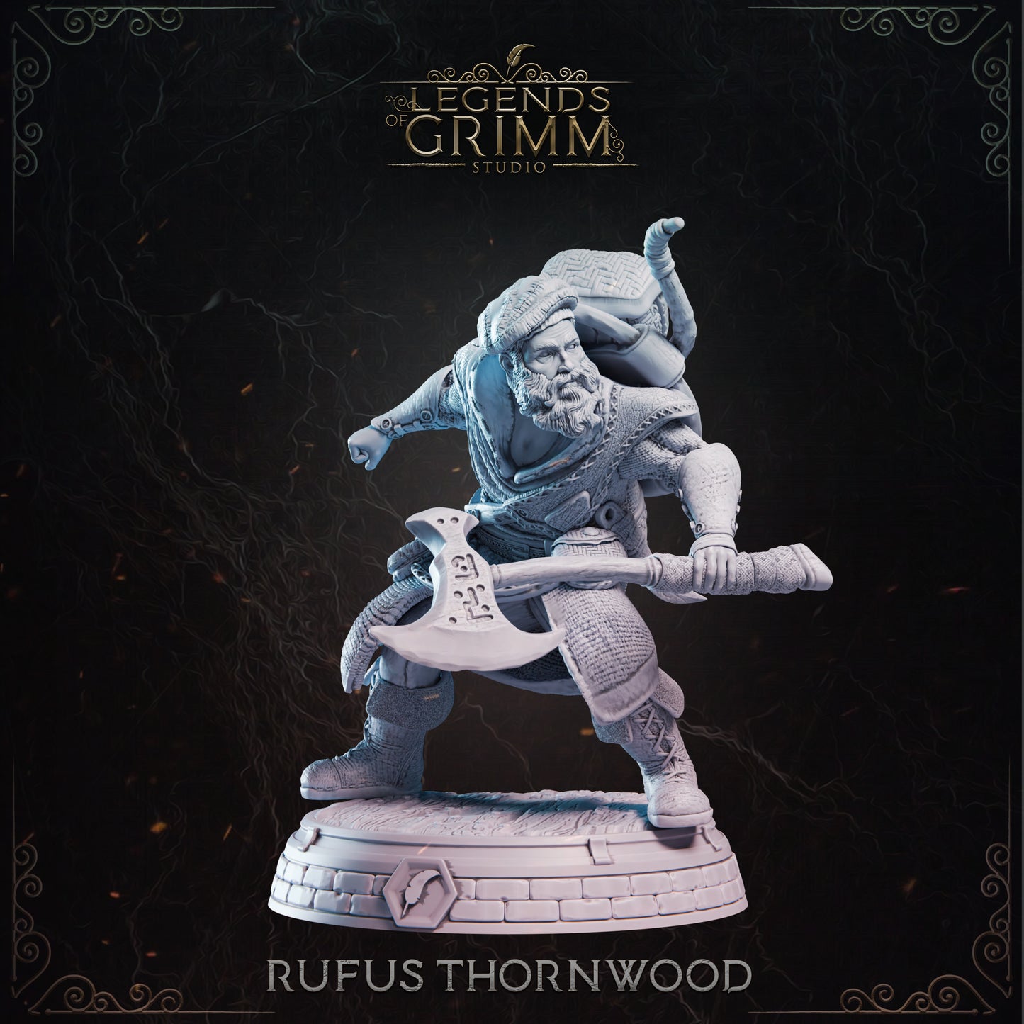 Grimm Legends - Heros - Rufus Thornwood - DnD/TTRPG Figure/Miniature