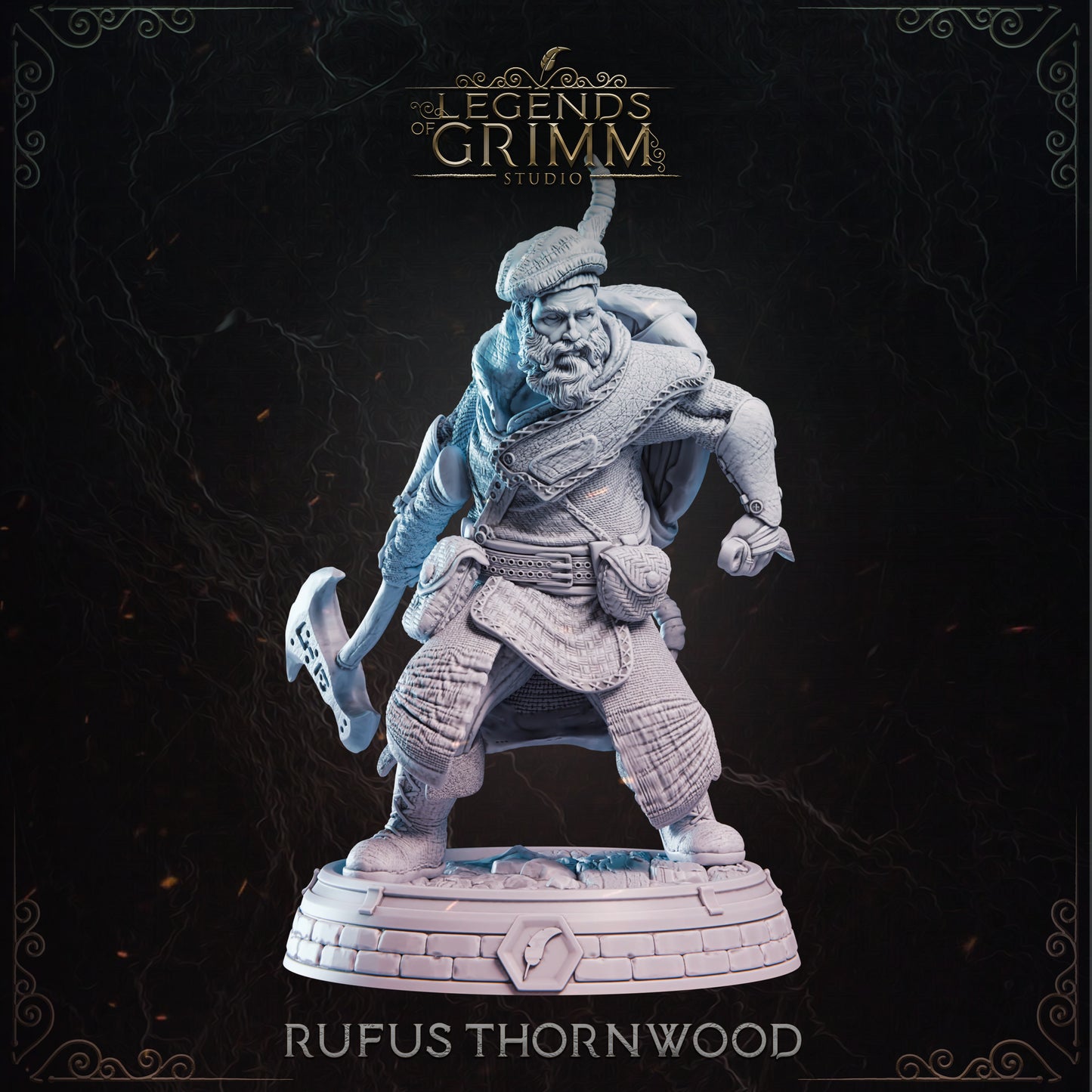 Grimm Legends - Heros - Rufus Thornwood - DnD/TTRPG Figure/Miniature