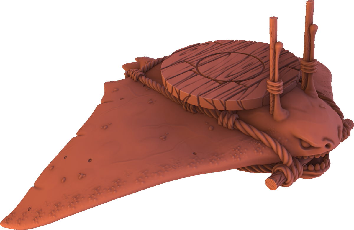 SRS Studios - Boneshredders - Sand Ray Mount - DnD/TTRPG/Roleplaying/Wargames