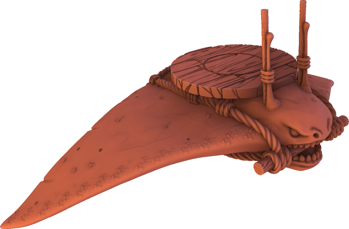 SRS Studios - Boneshredders - Sand Ray Mount - DnD/TTRPG/Roleplaying/Wargames