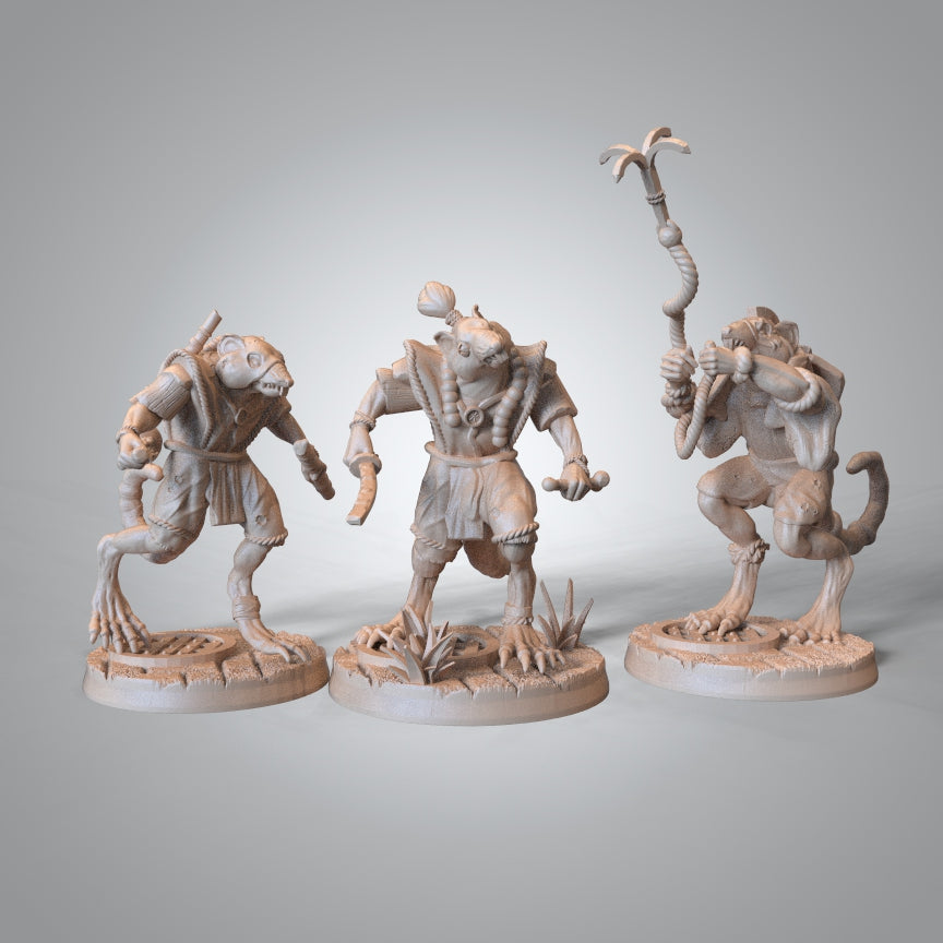 Mojibake - Kaiha Garden - Skaven Rogue - DnD/TTRPG Figure/Miniature - Helios3DPrinting