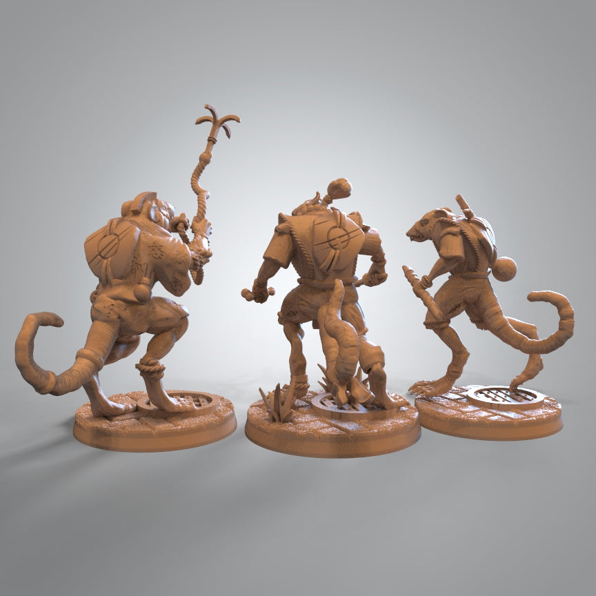 Mojibake - Kaiha Garden - Skaven Rogue - DnD/TTRPG Figure/Miniature - Helios3DPrinting