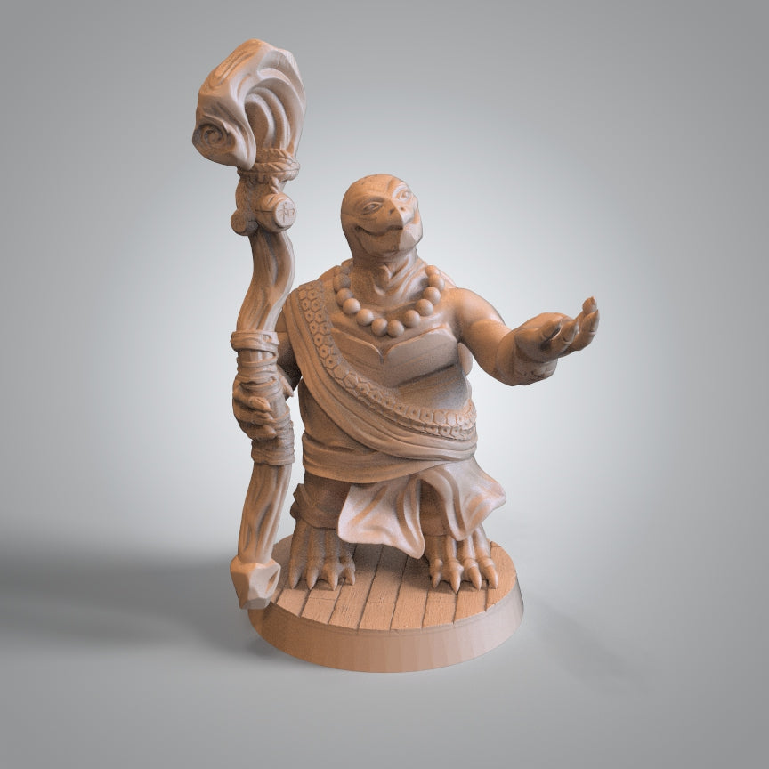 Mojibake - Kaiha Garden - Tortle Monk - DnD/TTRPG Figure/Miniature - Helios3DPrinting