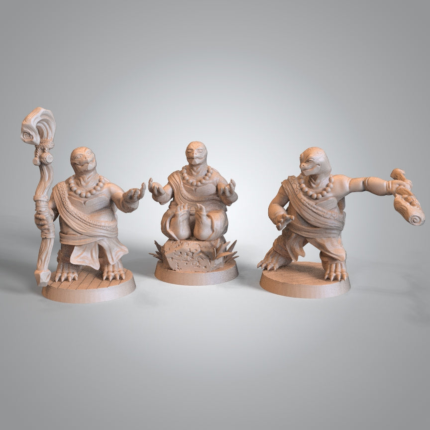Mojibake - Kaiha Garden - Tortle Monk - DnD/TTRPG Figure/Miniature - Helios3DPrinting