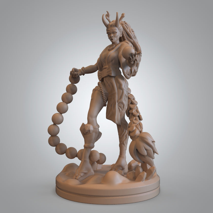 Mojibake - Battle for Genbushan - Human Sorceress - 2 Poses - DnD/TTRPG Figure/Miniature - Helios3DPrinting