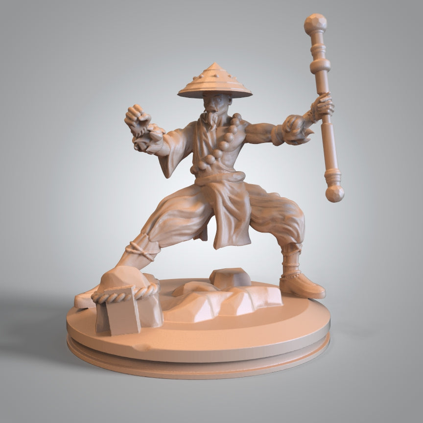 Mojibake - Battle for Genbushan - Human Monk - DnD/TTRPG Figure/Miniature