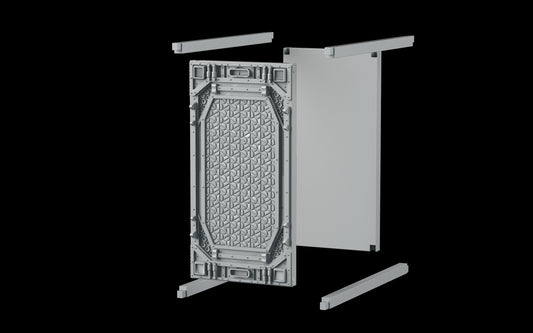 Crosslances - Book Nook/Shelf Insert - Space Door