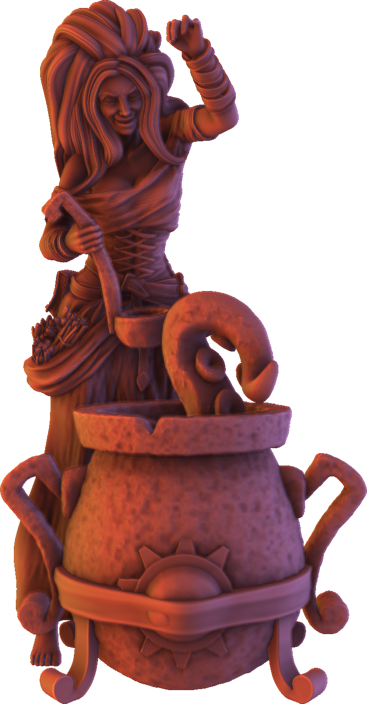 Ravi - Fantasy Girls #5 - Morwenna, Brewmistress - 75mm Pin Up/Figure/Model/Diorama