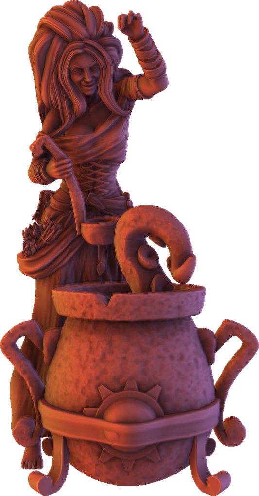 Ravi - Fantasy Girls #5 - Morwenna, Brewmistress - 75mm Pin Up/Figure/Model/Diorama