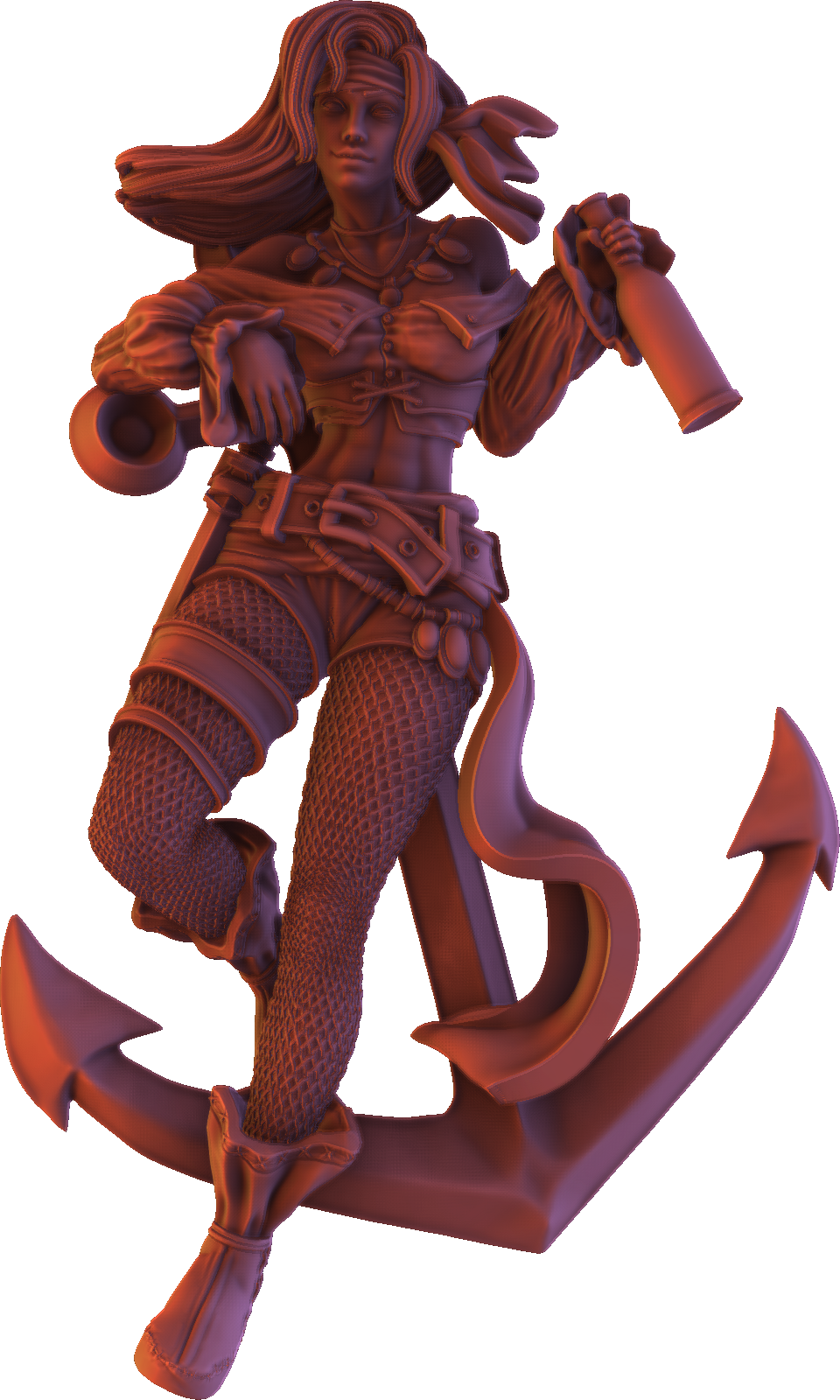 Ravi - Fantasy Girls #5 - Zara, Rum Queen  - 75mm Pin Up/Figure/Model/Diorama