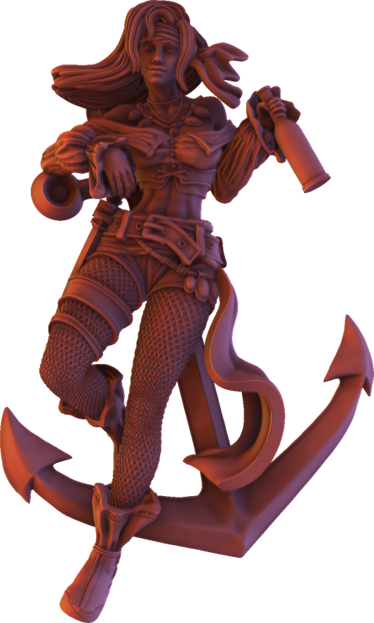 Ravi - Fantasy Girls #5 - Zara, Rum Queen  - 75mm Pin Up/Figure/Model/Diorama