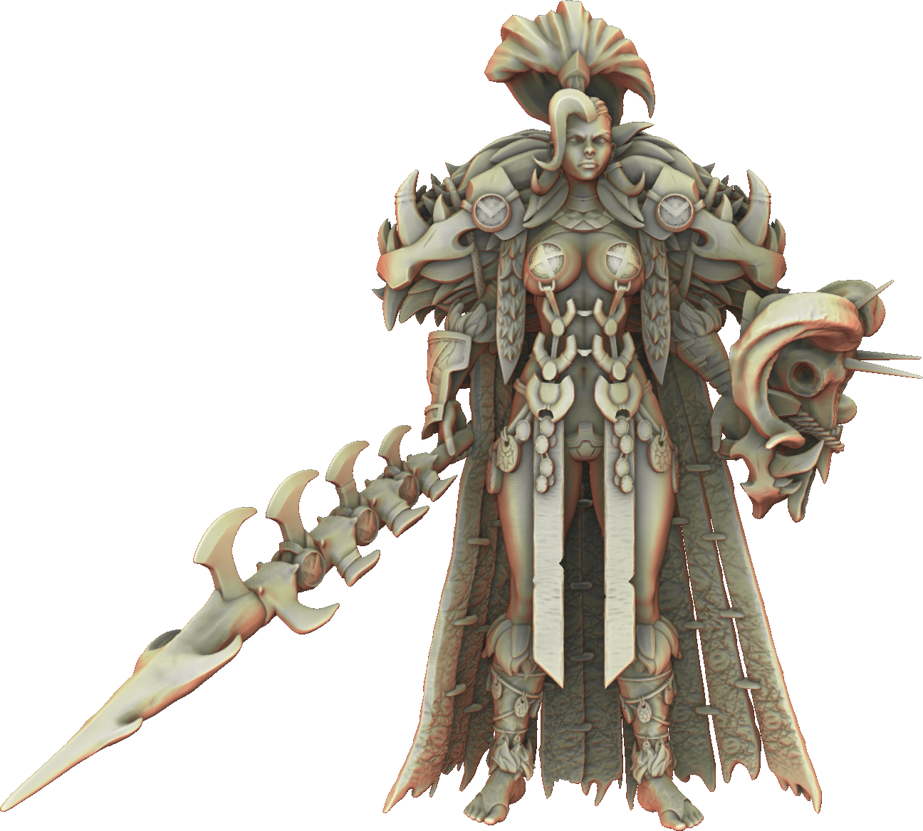 Valkyrie Legend - Fiona Hunt - 75mm Pin Up/Figure/Model/Diorama