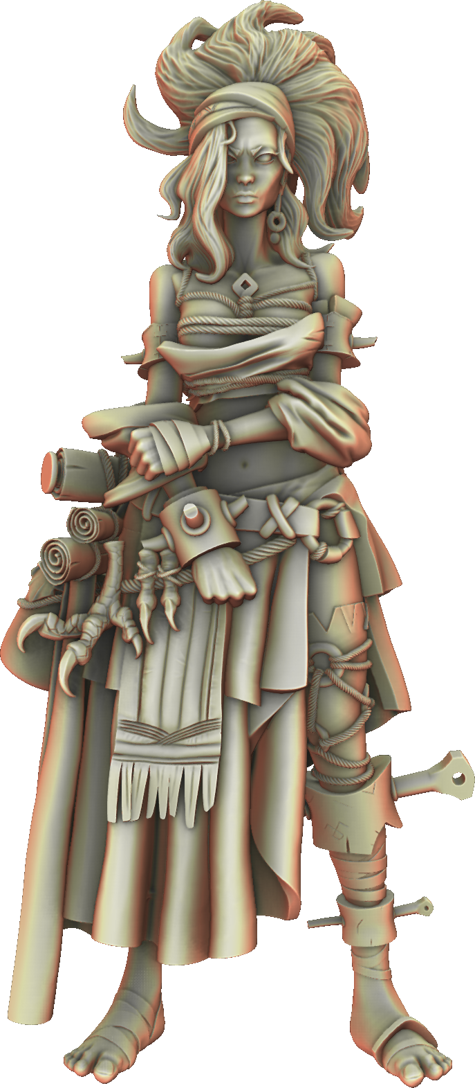 Valkyrie Legend - Raven Ash - 75mm Pin Up/Figure/Model/Diorama