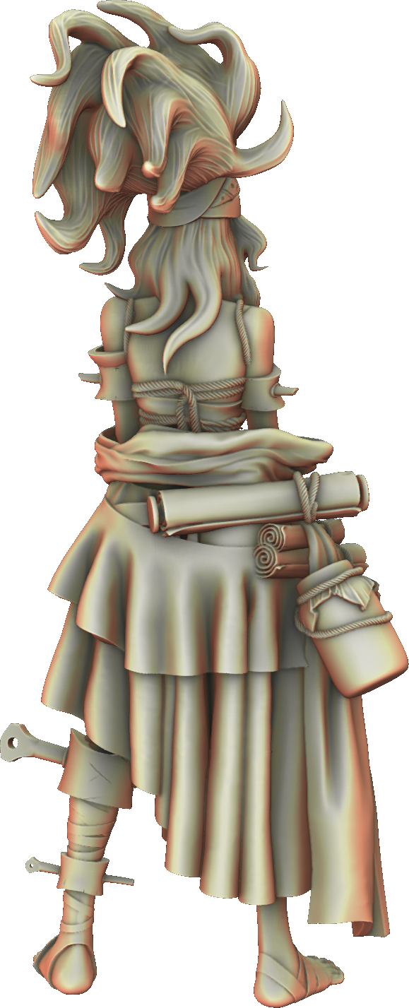 Valkyrie Legend - Raven Ash - 75mm Pin Up/Figure/Model/Diorama