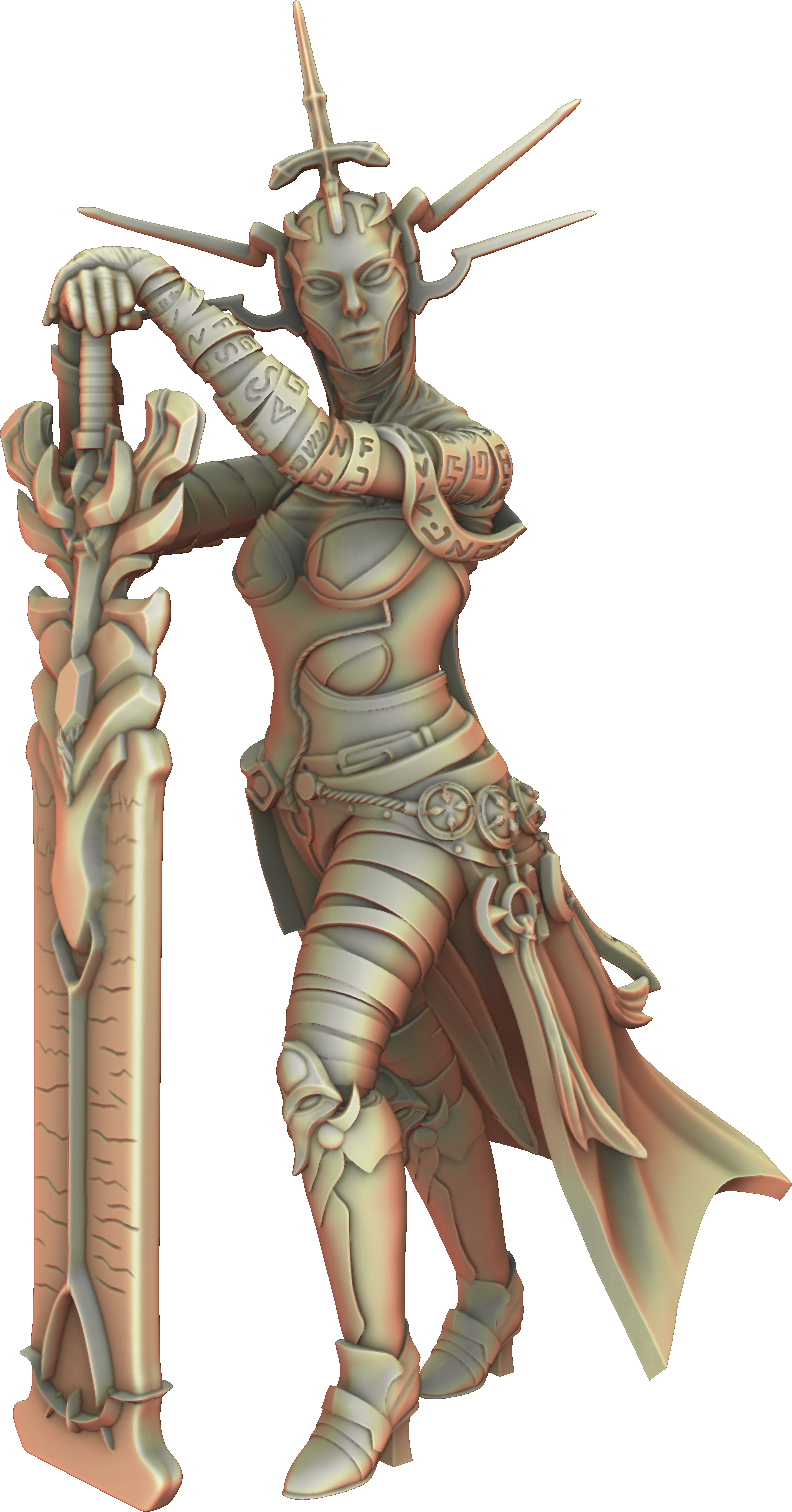 Valkyrie Legend - Kaela Vexis - 75mm Pin Up/Figure/Model/Diorama