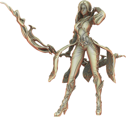 Valkyrie Legend - Sylara Windshot - 75mm Pin Up/Figure/Model/Diorama
