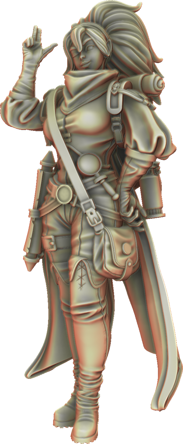 Valkyrie Legend - Amara Wayfinder - 75mm Pin Up/Figure/Model/Diorama