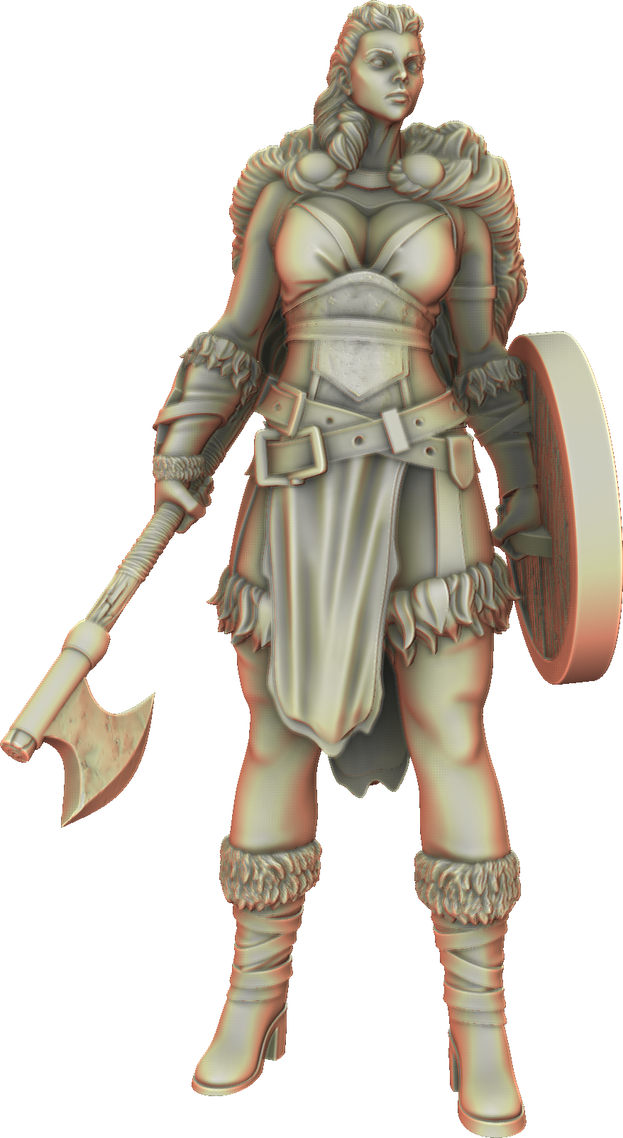 Valkyrie Legend - Astrid Ironwolf - 75mm Pin Up/Figure/Model/Diorama