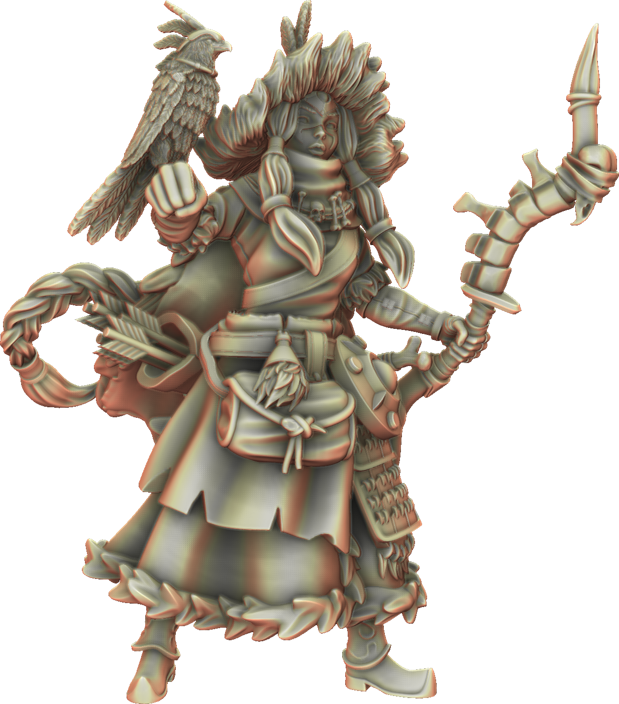 Valkyrie Legend - Freya Eaglehart - 75mm Pin Up/Figure/Model/Diorama