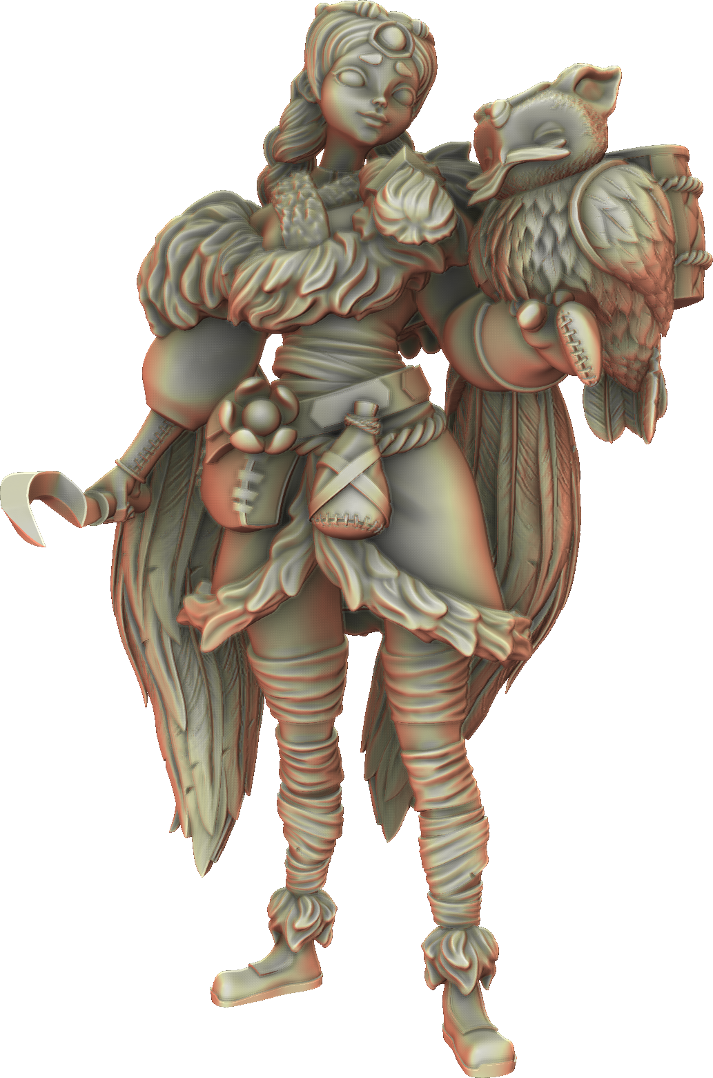 Valkyrie Legend - Lina Feathercrest - 75mm Pin Up/Figure/Model/Diorama