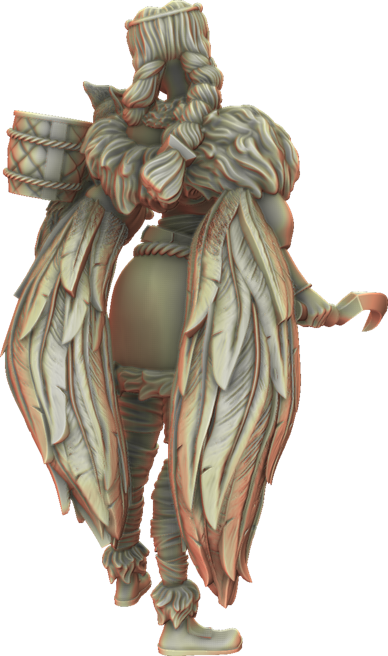 Valkyrie Legend - Lina Feathercrest - 75mm Pin Up/Figure/Model/Diorama