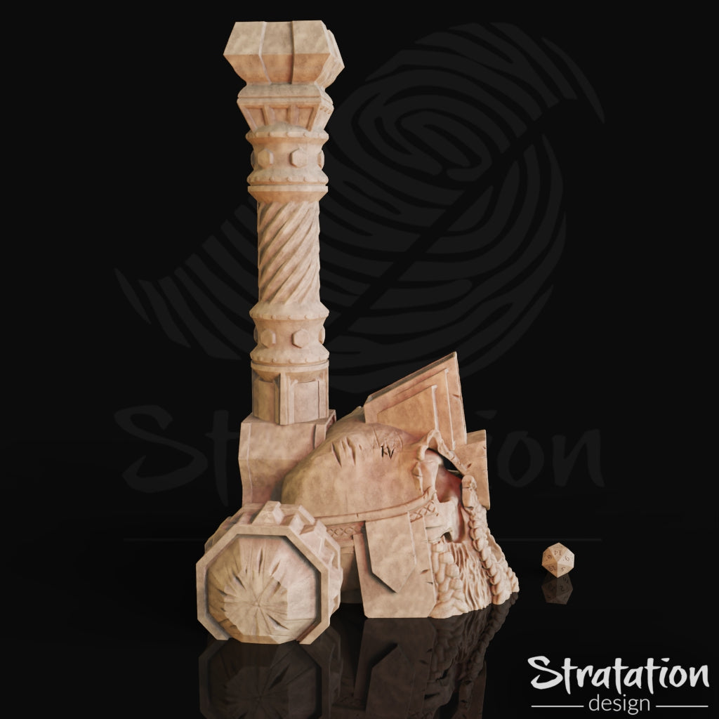 Stratation Design - Dwarf's Spirit Dice Tower - DnD/TTRPG/Roleplaying/Wargames