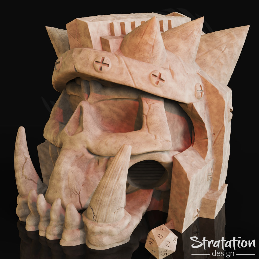 Stratation Design - Ork's Spirit Dice Tower - DnD/TTRPG/Roleplaying/Wargames