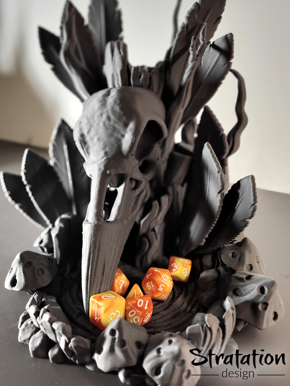 Stratation Design - Raven's Spirit Dice Tower - DnD/TTRPG/Roleplaying/Wargames