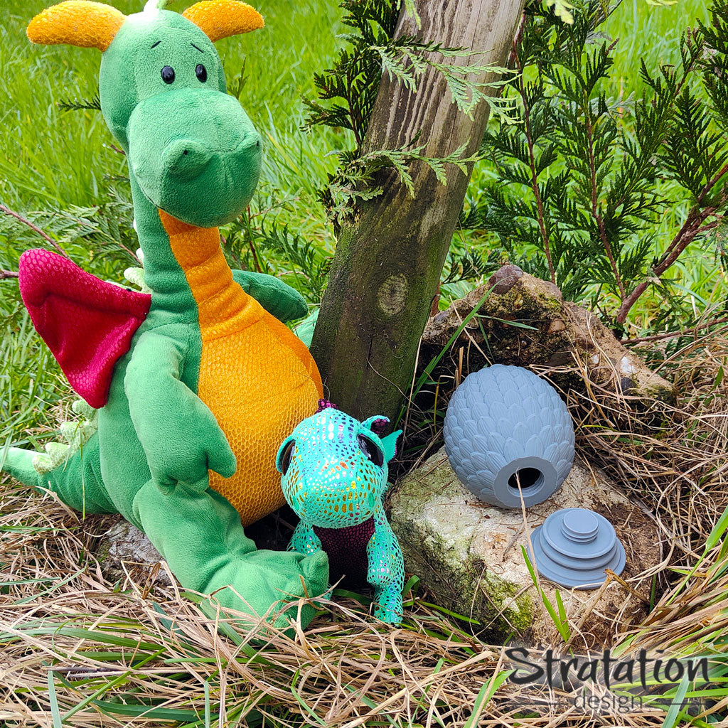 Stratation Design - Skullguard Dragon Egg Dice Box - DnD/TTRPG/Roleplaying/Wargames