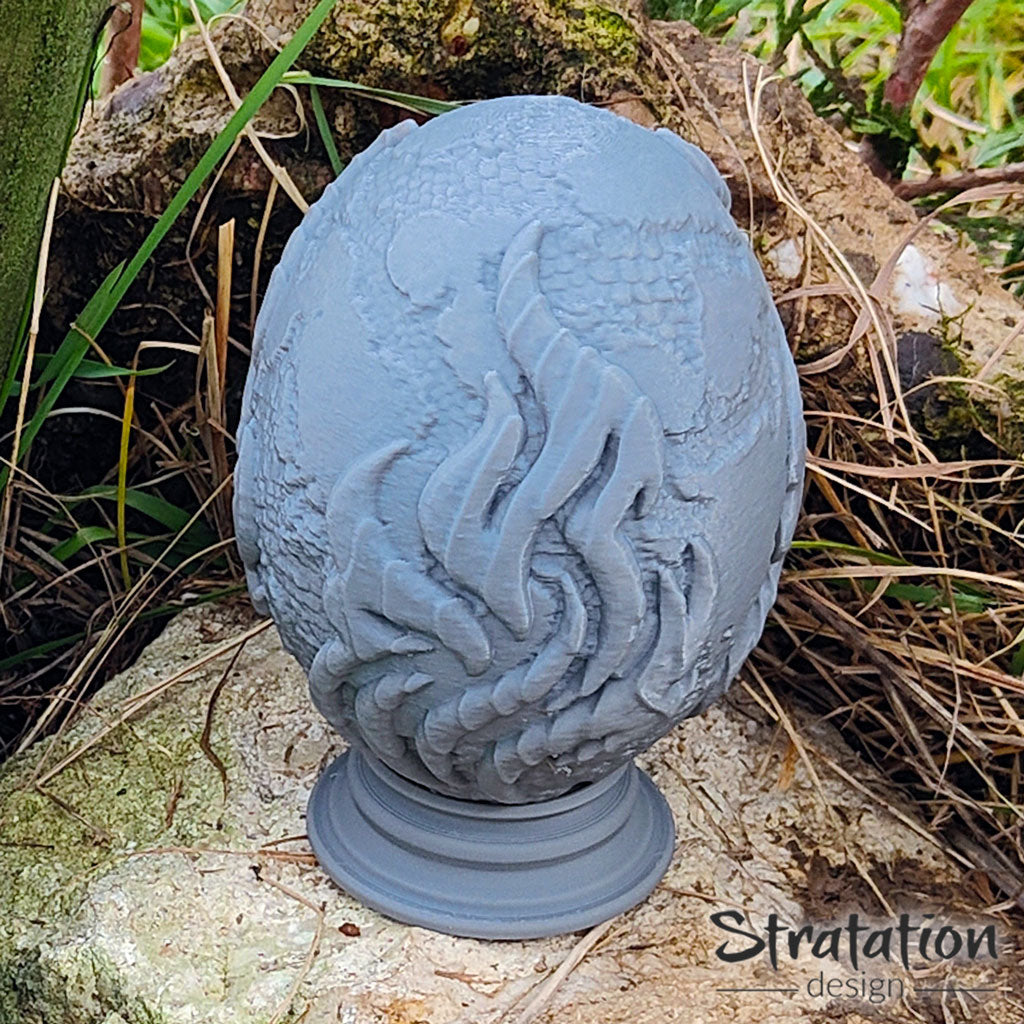 Stratation Design - Blazeheart Dragon Egg Dice Box - DnD/TTRPG/Roleplaying/Wargames