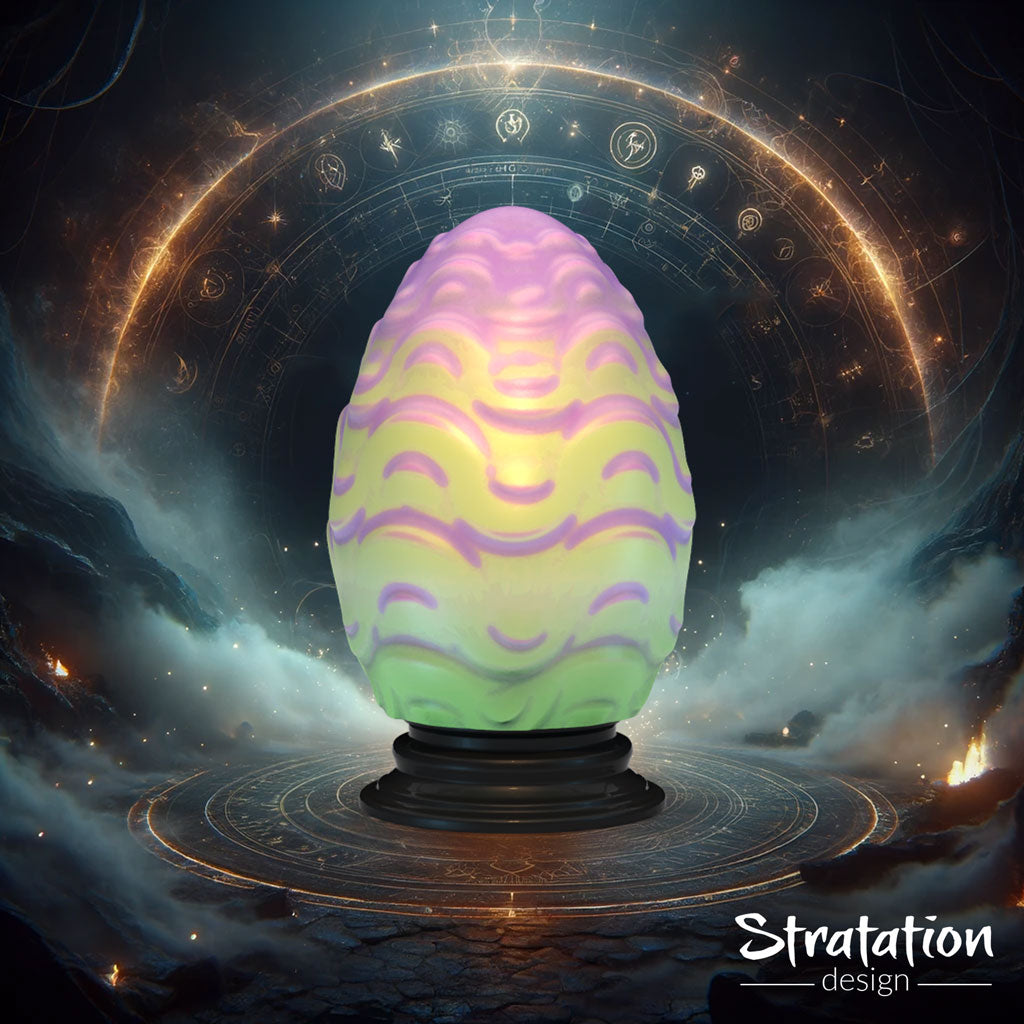 Stratation Design - Water Dragon Egg Dice Box - DnD/TTRPG/Roleplaying/Wargames