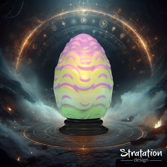 Stratation Design - Water Dragon Egg Dice Box - DnD/TTRPG/Roleplaying/Wargames