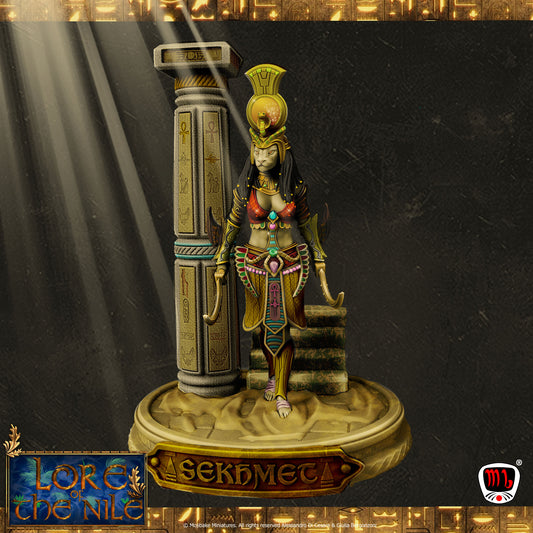 Mojibake - Lore of the Nile - Sekhmet, Goddess of War - 120mm Pin Up/Figure/Model/Diorama - Helios3DPrinting