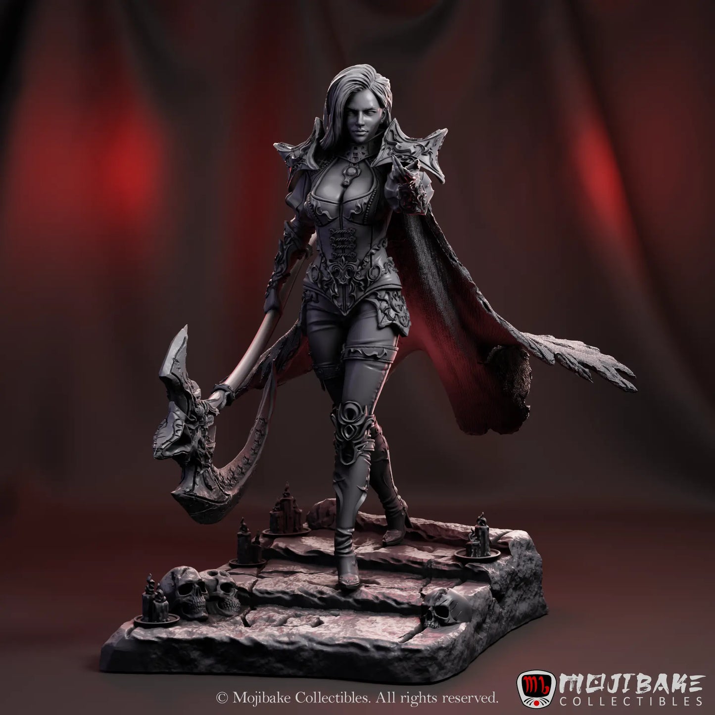 Alessandro Di Cesare - Legends of Aetheron - Selene Nightshade - 75/120mm Pin Up/Figure/Model/Diorama - Helios3DPrinting