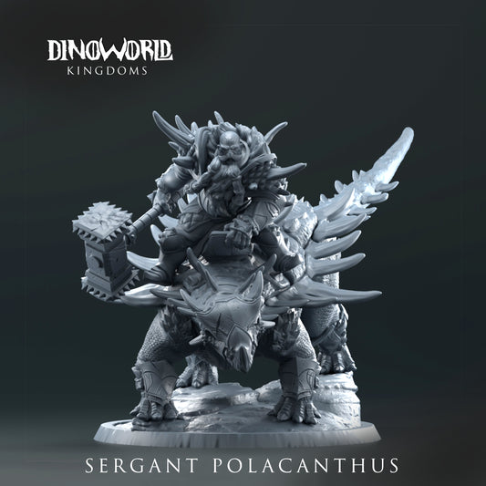 Dinoworld - Kingdoms - Sergant Polocanthus - DnD/Tabletop/TTRPG Figure Miniature