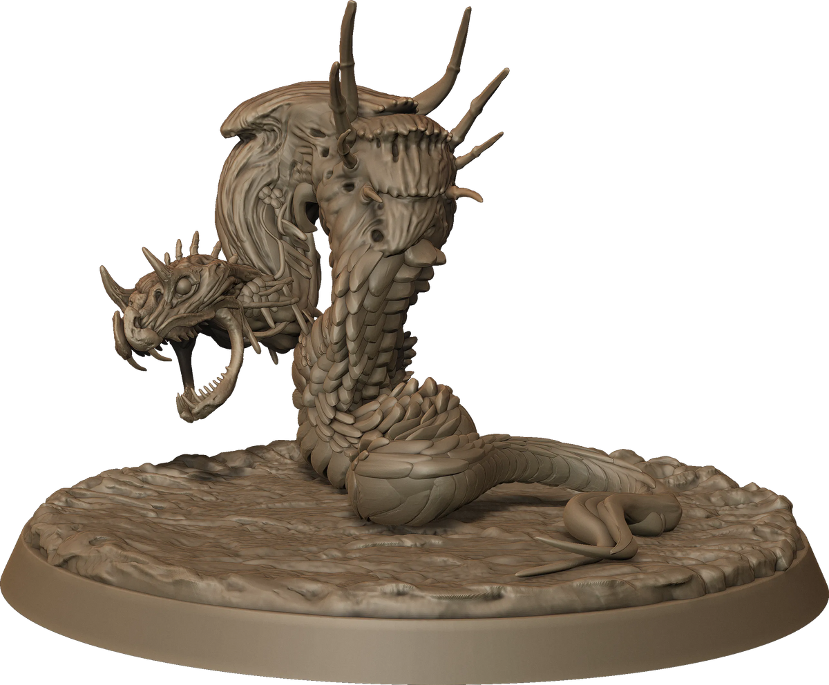 Monolith Arts - Whispering Forest II - Giant Snake #2 - DnD/TTRPG Figure/Miniature